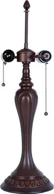 Produktbild von Clayre & Eef Lampensockel Tischlampe Tiffany Ø 17x60 cm Braun Kunststoff