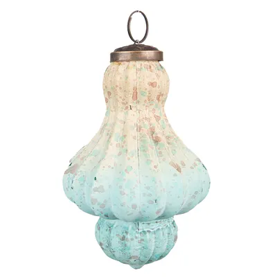 Obrázok produktu pre Clayre & Eef 6GL3718 Vianočné ozdoby Ø 8x12 cm Tyrkysové vianočné ozdoby