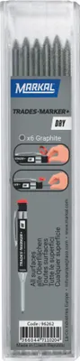 Produktbild von Markal Trades-Marker Dry - refill pack 6 pcs, MARKAL