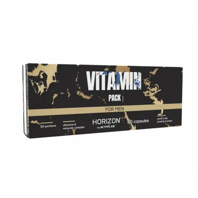 Productafbeelding van Activlab Vitaminepakket voor Mannen, 60 capsules, Multivitamine + Mineralen, Zink, Magnesium, Ginseng & Plantenextracten