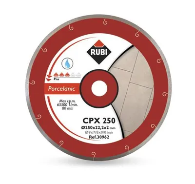Zdjęcie produktu dla RUBI 30964 Diamond Disc gres porcelanowy J-SLOT (CPX) 200 PRO, szary, 200 x 25,4 x 1,6 mm