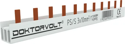 Immagine prodotto di sbarra di fase 3P pin 12 poli 10mm² Sbarra PS/S Sbarra 63A
