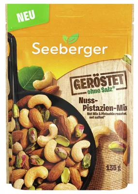 Produktbild von Seeberger Nuss-Pistazien-Mix geröstet ohne Salz 135g