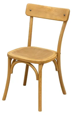 Produktbild von Bistrostuhl aus Massivholz und Holzsitz Naturbelassen