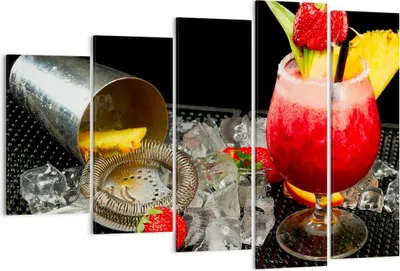 Produktbild von Bild auf Leinwand - Leinwandbild - Alkohol aperitif cocktail getränk - 150x100cm - Wand Bild - Wanddeko - Leinwanddruck - Bilder - Kunstdruck - Leinwand bilder - Wandkunst - EG150x100-2257