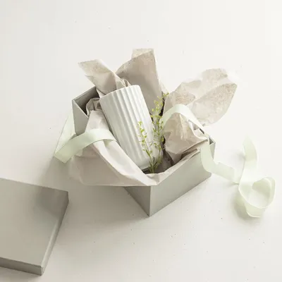 Produktbild von Lyngby Porcelæn - Lyngbyvase, weiß, 8 cm, glänzend