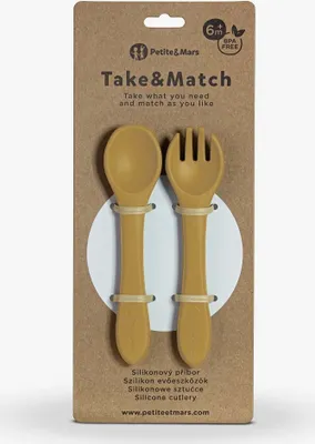 Image de Couverts en silicone Ocre intense 6 mois et plus