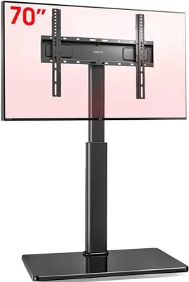 Produktbild von TV-Standfuß – Standardmodell – für Bildschirme von 32 bis 70 Zoll – Tragfähigkeit: 40 kg – Metall – Schwarz – Für die universelle Montage von Fernsehgeräten