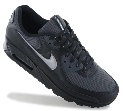 Obrázok produktu pre Nike Air Max 90 - Reflektívne - Pánske tenisky, čierna farba, kód produktu IQ0291-010, veľkosť EU 45, US 11