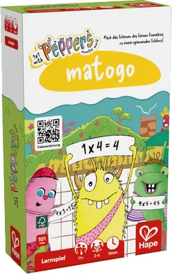 Image de Hape Matogo Kartenspiel – 100 illustrierte Karten zum kleinen Einmaleins
