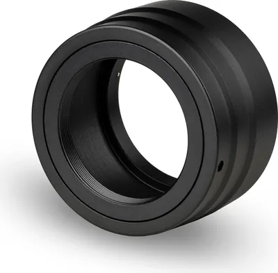 Produktbild von Walimex pro T2 Adapter kompatibel mit Canon R - 60 x 40 x 40 mm - Adapterring mit manuellem Fokus, einfache Handhabung, Objektiv-Anschlussring für EOS R1, R5 Mark II, R100, R8, R50, R10