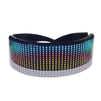 Produktbild von LED Party Brille  – BT App gesteuerte leuchtende DIY Sonnenbrille für Kinder & Erwachsene, USB wiederaufladbar