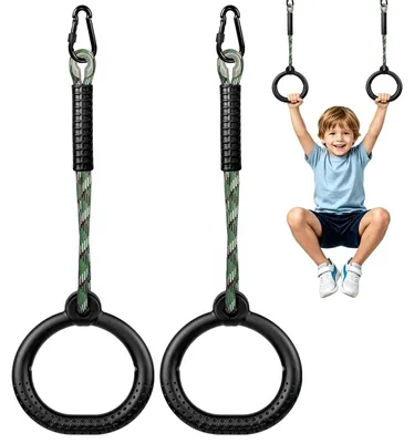 Imagen del producto de Aros trapezoidales para columpio con mosquetones