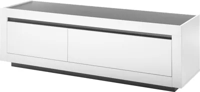 Produktbild von LIVOJO M11 Wohnzimmer Lowboard breit 180 x 56 x 50 cm Weiß & Anthrazit