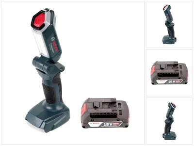 Zdjęcie produktu dla Akumulatorowa lampa LED Bosch GLI 18V-300 18V 300lm + 1x akumulator 2.0Ah - bez ładowarki