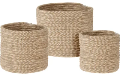 Obrázok produktu pre Úložné koše NATURAL, sada 3 kusov