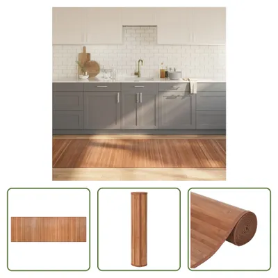 Obrázek produktu pro The Living Store Koberec obdélníkový Nature 100x300 cm Bamboo