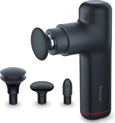 Productafbeelding van Famanu massagepistool met 3 opzetstukken - Compact en zachte massage voor triggerpunten