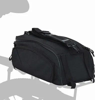 Zdjęcie produktu dla vidaXL Torba rowerowa czarna 38 x 21 x 16 cm poliester