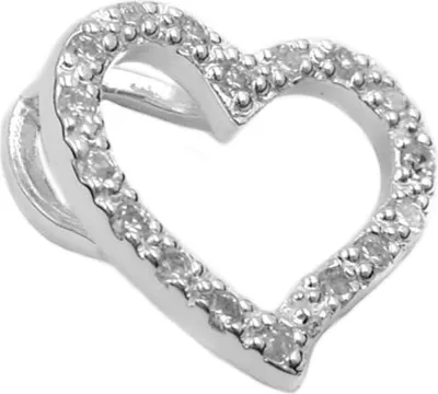 Produktbild von Anhänger Herz Zirkoniaherz 925 Silber Silberanhänger funkelnd Damen