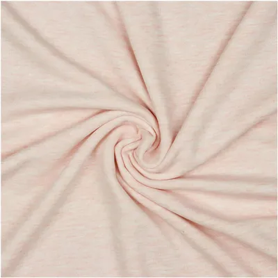 0,5m melierter Sweat-Stoff Meterware Oeko-Tex Sweatstoff Sweat rosa