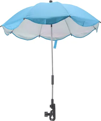 Produktbild von 14in Universal Kinderwagen Parasol mit UV -Schutz verstellbarer Baby -Regenschirm Azurblau (Silberkleber)