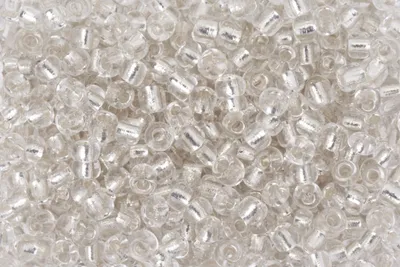 Produktbild von Rocailles "Silverline" Silber-Klar