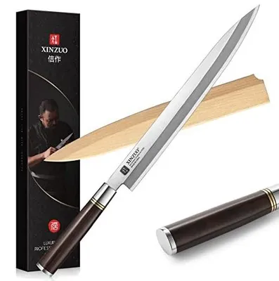 Zdjęcie produktu dla Nóż sashimi japońska stal nierdzewna X7CR17MOV 30 cm dla szefa kuchni