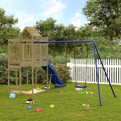 Produktbild von 2024 Moderne Schaukeln Spielturm Imprägniertes Kiefernholz 398474