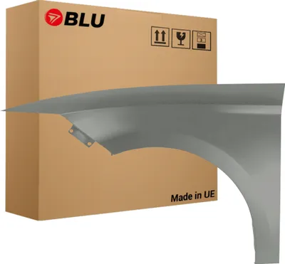 Zdjęcie produktu dla BLU Błotnik pasujący do Seat Leon III 3 5F LS7U Lewy Srebrny Grau Sombra | 2012-2020 | Przedni Przód | Lakierowany | Gotowy do montażu  | Stal