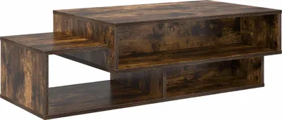 Imagen del producto de vidaXL Mesa de centro de roble ahumado, 105 x 50 x 32,5 cm, fabricada en material de madera