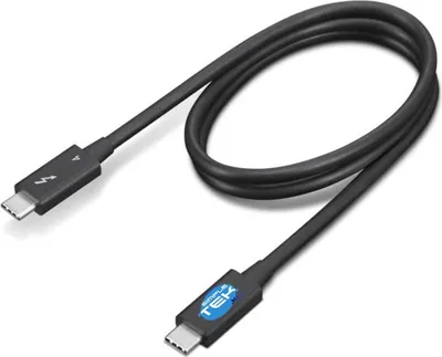 Produktbild von Lenovo 4X91K16968, Männlich, Männlich, 0,7 m, Schwarz, 40 Gbit/s, 4,6 mm