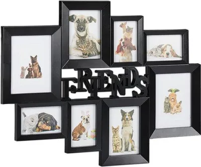 Productafbeelding van Famanu fotolijst collage - zwart, voor 8 foto's