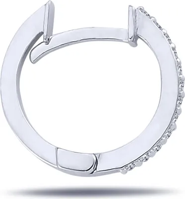 Produktbild von Diamant Herren Creole Brillant-Schliff in 14 karat Weißgold
