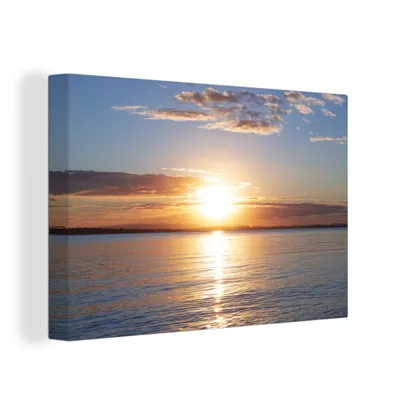 Produktbild von OneMillionCanvasses® - Leinwandbilder - 150x100 cm, Meer - Sonne - Farben, Wandbilder Kunstdruck Wanddekoration