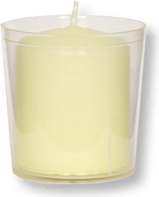 Produktbild von Osterkerzen Becher klar, schwer entflammbar fÃ1/4r Ø 50 mm Kerzen