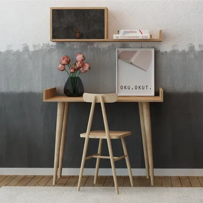 Obrázok produktu pre Skye Decor, štetec, stôl, dub, 100 % MELAMÍNOM POTRIEBENÁ DOSKA, 100 x 60 x 81 cm