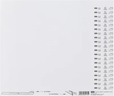Produktbild von Organisationsstreifen vertic 1 blanko Karton VE=200 Streifen