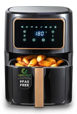 Productafbeelding van BERGNER COPPERLY - Luchtfriteuse zonder PFAS, 1800W, 6,9 liter - 8 kookprogramma's -