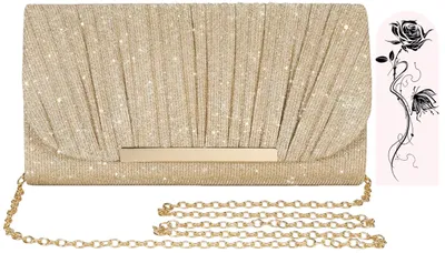 Produktbild von Elegante Clutch für Damen mit abnehmbarer Kette