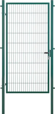 Produktbild von Arvotec Gartentor BxH 120x180 cm mit Schließzylinder und Zaunanschluss Moosgrün Gitterzauntor Stabmattentor Einzeltor Doppelstabmattentor Gartentür
