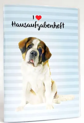 Produktbild von ADINA Hausaufgabenheft A5 (Bernhardiner) für Schlaue Faule