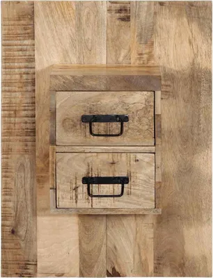 Produktbild von vidaXL Nachttisch 60x32x80 cm Raues Mango-Massivholz