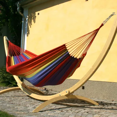 Produktbild von MacaMex Hängematte mit Gestell Siesta Grande Deluxe Verano Set Hängematte