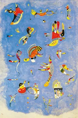 Obrázek produktu pro Wassily Kandinsky Art Print Picture - Sky Blue, 1940 (180 x 120 cm)