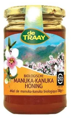 MIÓD MANUKA-KANUKA MGO 85-100 BIO 350 g - DE TRAAY