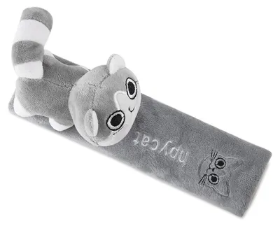 Produktbild von Gurtschoner Kinder & Erwachsene, Gurtpolster für Auto, Rucksack, Umhängetasche, Katze, Grau