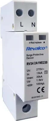 Produktbild von Überspannungsschutz 1p+N 30kA 275V 1 Modul