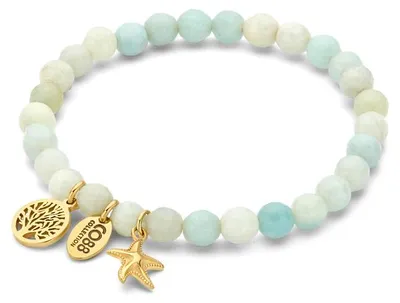 Produktbild von CO88 collection - 8CB-90974 - Dames Armband Amazoniet Bedels - Stainless Steel Cadeau