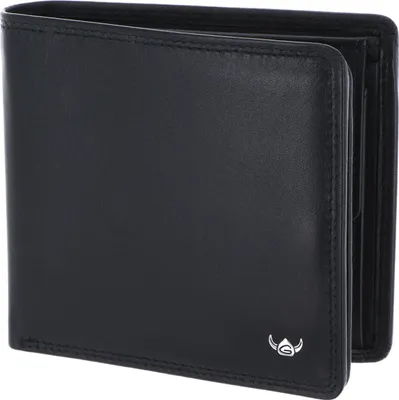 Zdjęcie produktu dla Złoty portfel skórzany Polo RFID Protect billfold 1134 czarny